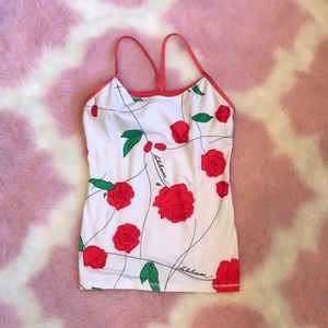 RARE Lululemon 6/8 athletic rose top